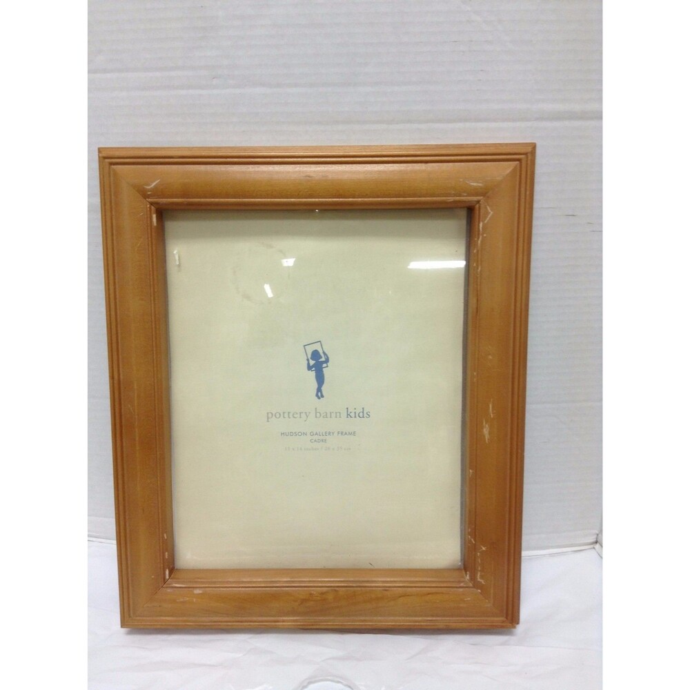 Pottery Barn Kids Hudson Gallery Picture Photo Frame wedding Baby 11X14 Honey